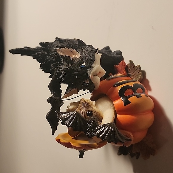 Charming Tails "Don't Be A Scaredy Cat Have Fun" 2007 Fitz & Floyd Halloween Fig - Picture 8 of 15